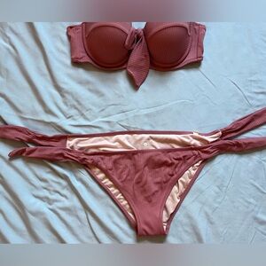 Pink bikini bottoms